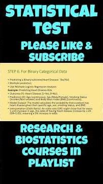 Statistical tests Flow Chart
