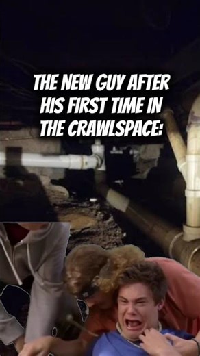 The new guy after his first time in the crawlspace…