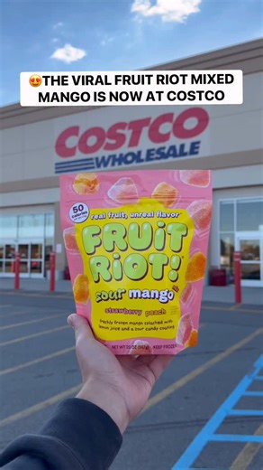 😍 FRUIT RIOT MIXED MANGO IS NOW AT COSTCO! 🥭 Each piece features juicy frozen mango coated in a tangy sour strawberry peach layer that’s the perfect mix of sweet, sour, and refreshing…it’s seriously addicting! Fruit Riot’s sour mixed mango is at Costco for the first time ever in the Northwest division, this includes states: AK, ID, MT, OR, UT, WA! 🙌🏻 Run to your local Costco…you’re going to want this one in your freezer ASAP! 🛒 @fruitriot #FruitRiot #costcofinds | Costco Buys