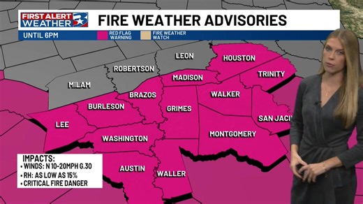 9.7K views · 55 reactions | From a frost, to fire danger, and a weekend storm chance - our 10-day forecast has a little bit of everything. Here's a look ahead | KBTX Media | Facebook