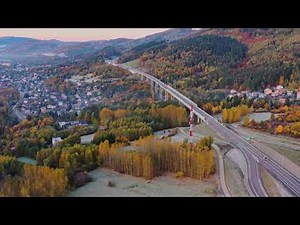 S1 Przybędza - Milówka, tunelami przez góry, estakadami nad dolinami