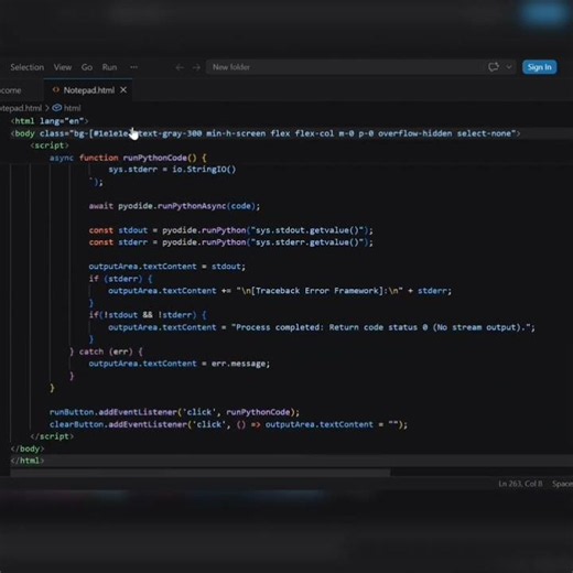 I made this using html, css and javascript😎 #minicoder