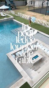 13K views · 41 reactions | ⛱️ In Pool Side table with...