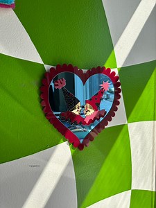 This may be controversial but….I love clowns and am so happy to see clown core on the rise in fashion. We had to make a little collection inspired by clown core with a dash of medieval and I am obsessed 🎪#clowncore #medievalcore #handmade #homedecorideas #wallartdecor #oddlysatisfying | Mindflowers Shop