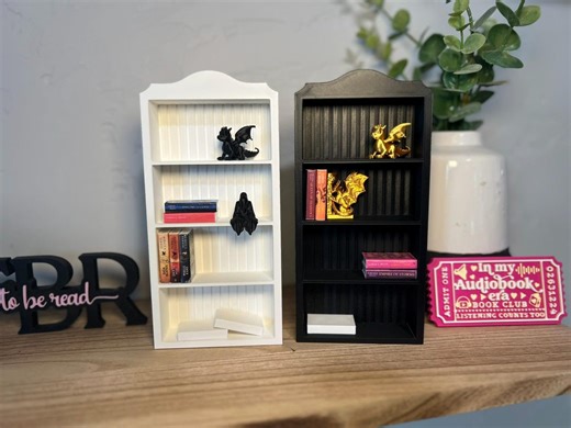 Mini Bookshelf for Tiny Books | Mini Library Shelf Decor | Small Book Display | Reader Gift - Etsy