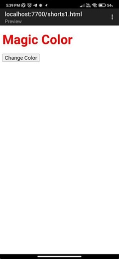 Button dabate hi color change 😱 #shorts