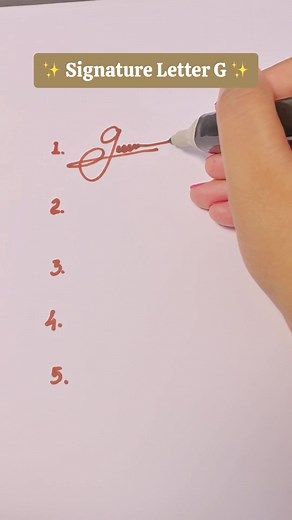 Unique Signature Ideas for the Letter G | Art & Inspiration