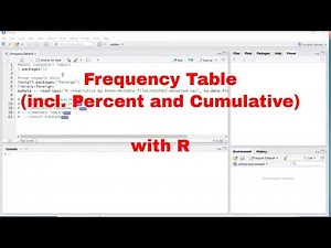 R - Frequency table of a single variable