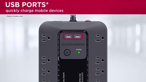 CyberPower CP550SLG Standby UPS Battery Backup and Surge Protector, 550VA/330W, 8 Outlets, Compact, UL Certified