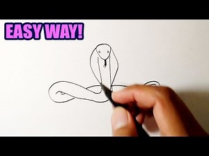 Easy Drawing Ideas : cobra | How to draw a cobra