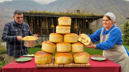 We used the village oven to bake every kind of bread