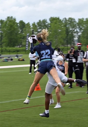 Flag Football Highlights: Female Player Touchdown