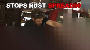 The BEST way to kill rust on bare metal! ⚙️ This rust stop primer from Brunox has saved Jocko so much time on the red lux's resto! Learn more at www.brunox.com.au | 4WD 24/7