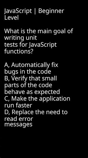 What are Unit Tests in JavaScript #development #testdrivendev #qualityassurance