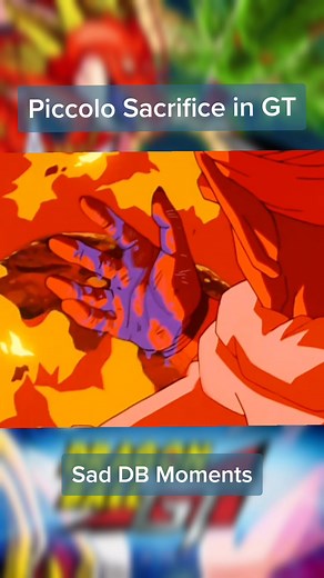 Piccolo's Sacrifice in Dragon Ball GT. #dragonball #dragonballedit #anime #dbz #dragonballz #dragonballsuper #dbintros