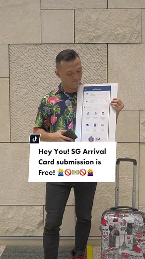 Hey you! Don’t pay for SG Arrival Card submission. You can submit for FREE via the ICA website or MyICA mobile app. 🙅‍♂️🚫💵🚫🙅‍♀️ #ica #fyp #fypsg #sg #tiktok #sgac #secureborderssafesg #guardiansofourborders