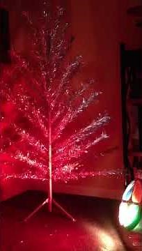 Rotating color wheel vintage aluminum Christmas tree