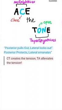 Mnemonic: Actions of Laryngeal Muscles; It’s so easy! #marrow #mnemonics