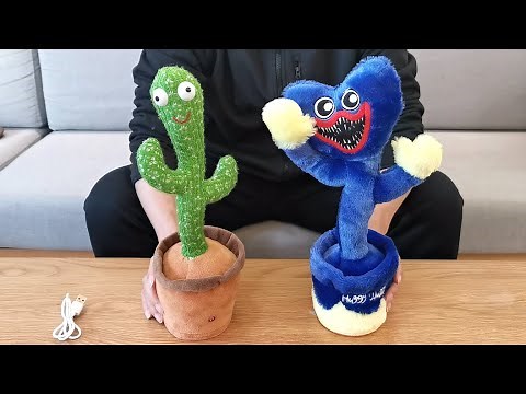 Dancing Huggy Wuggy Cactus Plush Toy Review 2022 - Funny Poppy Playtime Toy
