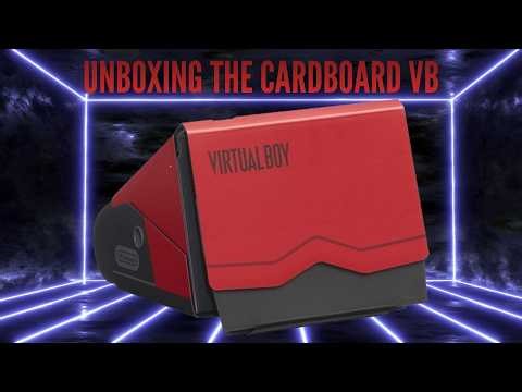 Unboxing the CHEAPER Virtual Boy cardboard model for #nintendoswitch classics