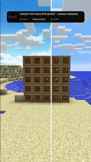 PvP Pack Spotlight Pt.19 | SUNSET PVP PACK #minecraft #minecraftpvp #texturepack #pvptexturepack #mc