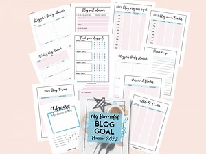 Free Printable Blog Planner For 2023 (Blog Goal Setting Planner)