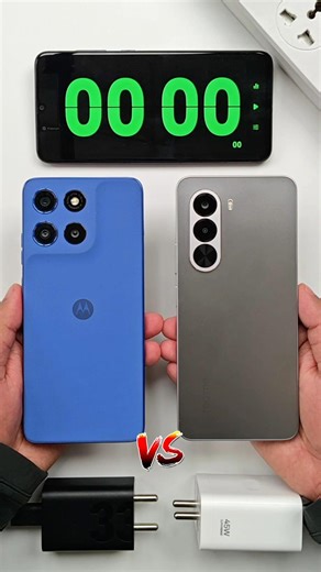 Moto G57 Power 5G vs Realme P4x 5G Battery Charging Test #shorts