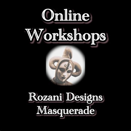 Papier Mâché Playful Parasol Prop & Figurine Project Tutorial Mask Variation Work-in-Progress