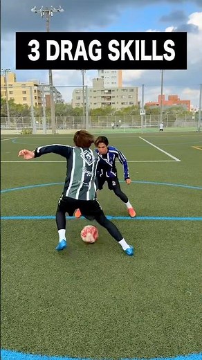 3 DRAG SCISSORS that will help you in your match🚀🔥#shorts #football #soccer #footballskills