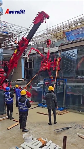 Dual System Electric Glass Vacuum Lifter 1000kg Tilting 90 + Electric Rotation 360 degrees