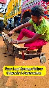 Leaf Springs Helper Upgrade & Restoration . . . . #leafspringworking #mechanicguru #santoshpattimistry | Mechanic Guru