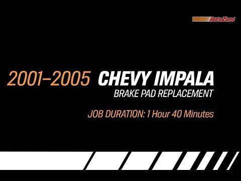 How to Replace Brake Pads on a Chevy Impala - 2001-2005 - Make Model Series
