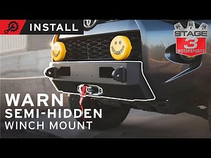 14-21 Toyota 4Runner Warn Semi-Hidden Winch Mount Bumper Install