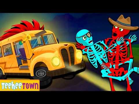 Crazy Cowboy Skeletons Adventure | Spooky Songs for Children ‪@TeeHeeTown‬ | ABC Learning Club