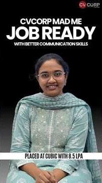 Meet Sahithya, a 2025 CSE graduate who turned rejections into success through CVCORP’s training.