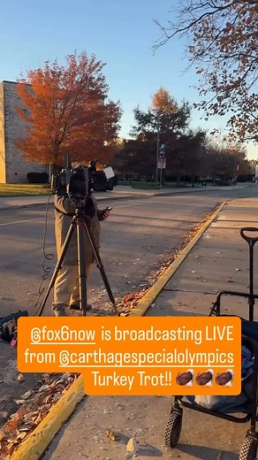 @fox6now joining @carthagespecialolympics on campus for the annual Turkey Trot! | Carthage College