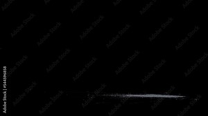 Debris from ground explosion with smoke and sand on a black background.effect background footage motion graphics background or overlay 4K drag and drop editing software supporting blending modes.