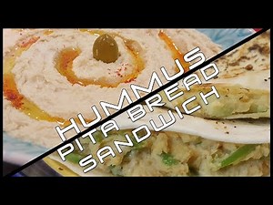 Hummus Pita Bread Sandwich