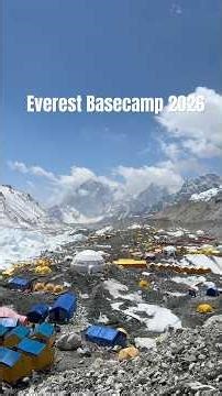 Everest Expedition 2026 has begun. This is the view of base camp. #everest #everestview