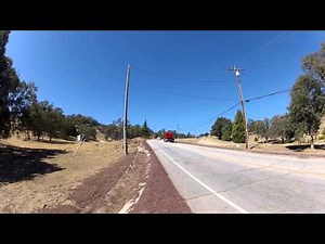 1959 GMC CANNONBALL DOWNSHIFTING WHILE CLIMBING HILL. OUTSIDE RUNBY