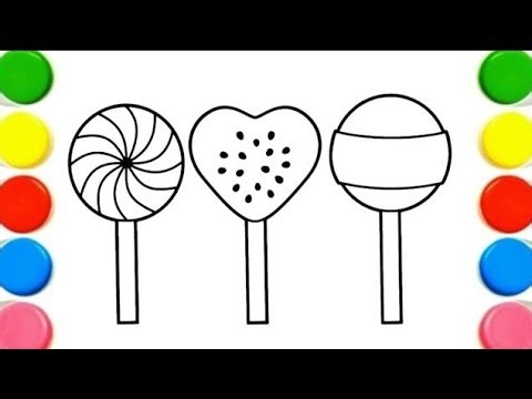 Easy drawing a candy/ how to draw candy #coloring #drawingtutorial #easydrawingforkids