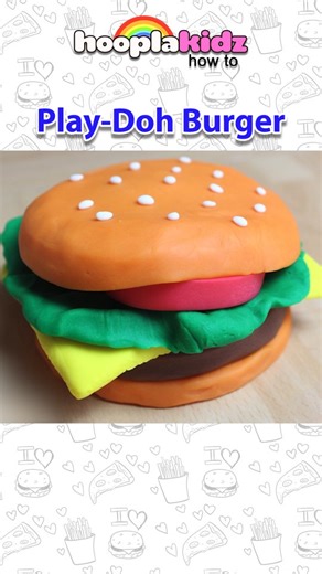 HooplaKidz on Instagram: "🍔🍟 Who’s hungry for some Play‑Dough burgers? Watch us craft this tasty masterpiece step-by-step! 🍴💥 What’s your dream Play‑Dough creation? Let us know! . . . . . . . . . #playdoughburger #creativeplaytime #parentinghacks #craftideas #papercrafts #cherishthelittlethings #explorepage #explore #kids #parent #funlearningathome #trending #parentlife #parenthood #parentingtips #tuesday #parentingmoments #qualitytime #parentingmoments #bepresent #mindfulparenting #intentio