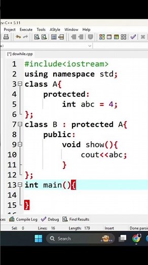 Protected Inheritance in C++ || Accessing Protected Members from Base Class || OOP Concepts
