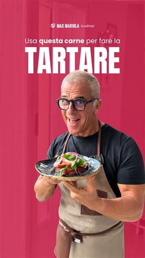 Chef Max Mariola on Instagram: "Quale carne utilizzare per la tartare? 🥩 Ragazzi in questo video vi dico che taglio di carne utilizzare per risparmiare e avere un piatto ugualmente bono. 🤤 Nella mia Academy di cucina online trovate tantissimi consigli di questo tipo per cucinare ricette pazzesche risparmiando tempo e soldi. 😍 Commentate ACADEMY per ricevere in DM il link a 3 video lezioni gratuite estrapolate direttamente dal nuovo corso! 🎁 Eddaje! #maxmariolacademy #chefmaxmariola #maxmario