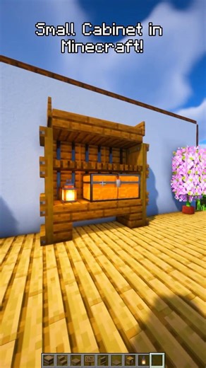 Small Cabinet in Minecraft! ✨ Easy Storage Build || #minecraft #minecraftbuilding