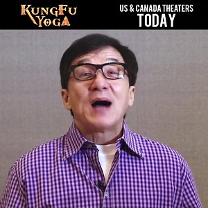 成龍 Jackie Chan wants you to see his new movie Kung Fu Yoga! In theaters TODAY! Travel the world and search for ancient treasure with the whole Kung Fu Yoga cast! Theaters and showtimes: kungfuyoga-movie.com | Jackie Chan Film Fans