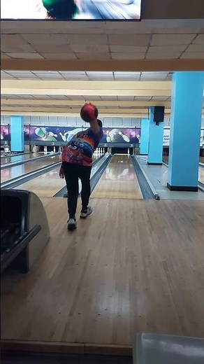 10 Pin Spare shooting using a reactive ball #bowling
