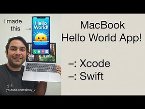 MacBook | Hello World App with Xcode + Swift (First time app)