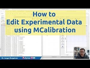 How to Edit Experimental Data using MCalibration