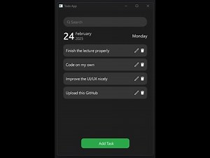 QT QML 6 Advanced Series | Lecture 35 | Project: Todo App Part 2